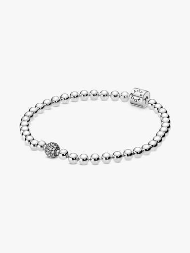 Brazalete de cuentas y pavé