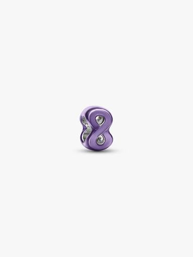 Mini Charm Infinito Púrpura