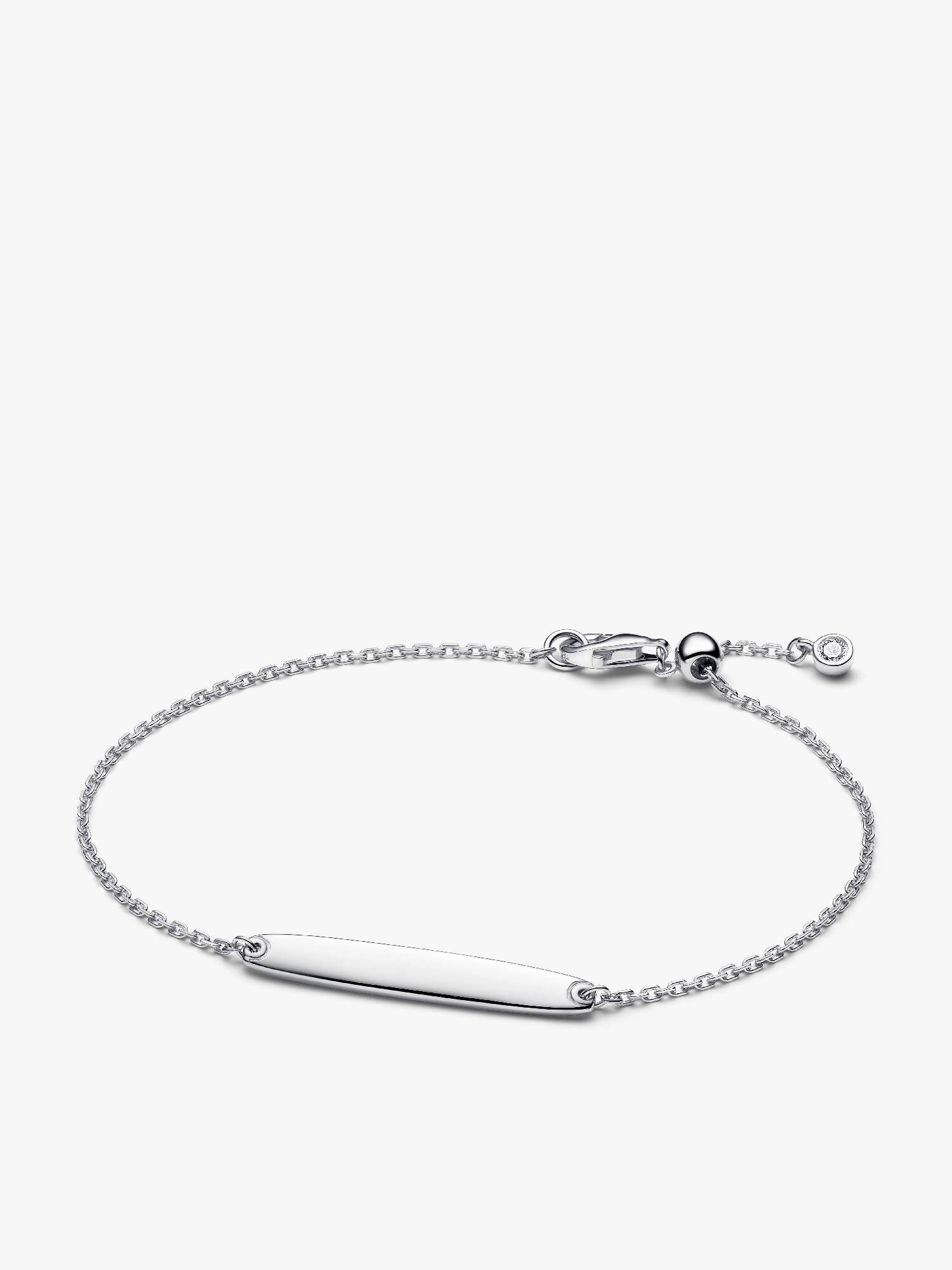 Brazalete de cadena con barra grabable