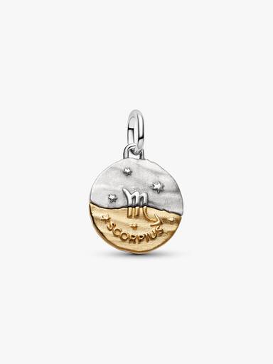 Charm Medallón del Signo Zodiacal Escorpio
