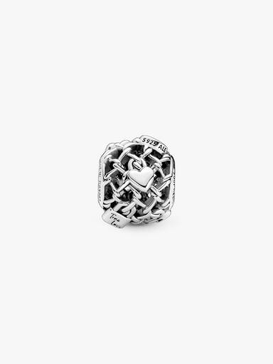 Charm calado Cadena de eslabones con candado