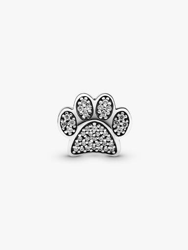 Charm Huella de patita reluciente