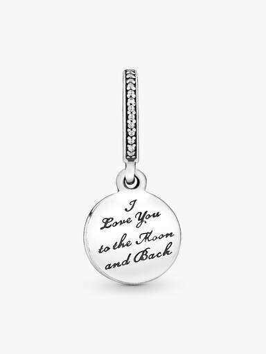Charm colgante Luna y cielo azul