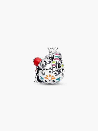 Charm Calavera que brilla en la oscuridad con Miguel y Dante de Coco de Disney Pixar