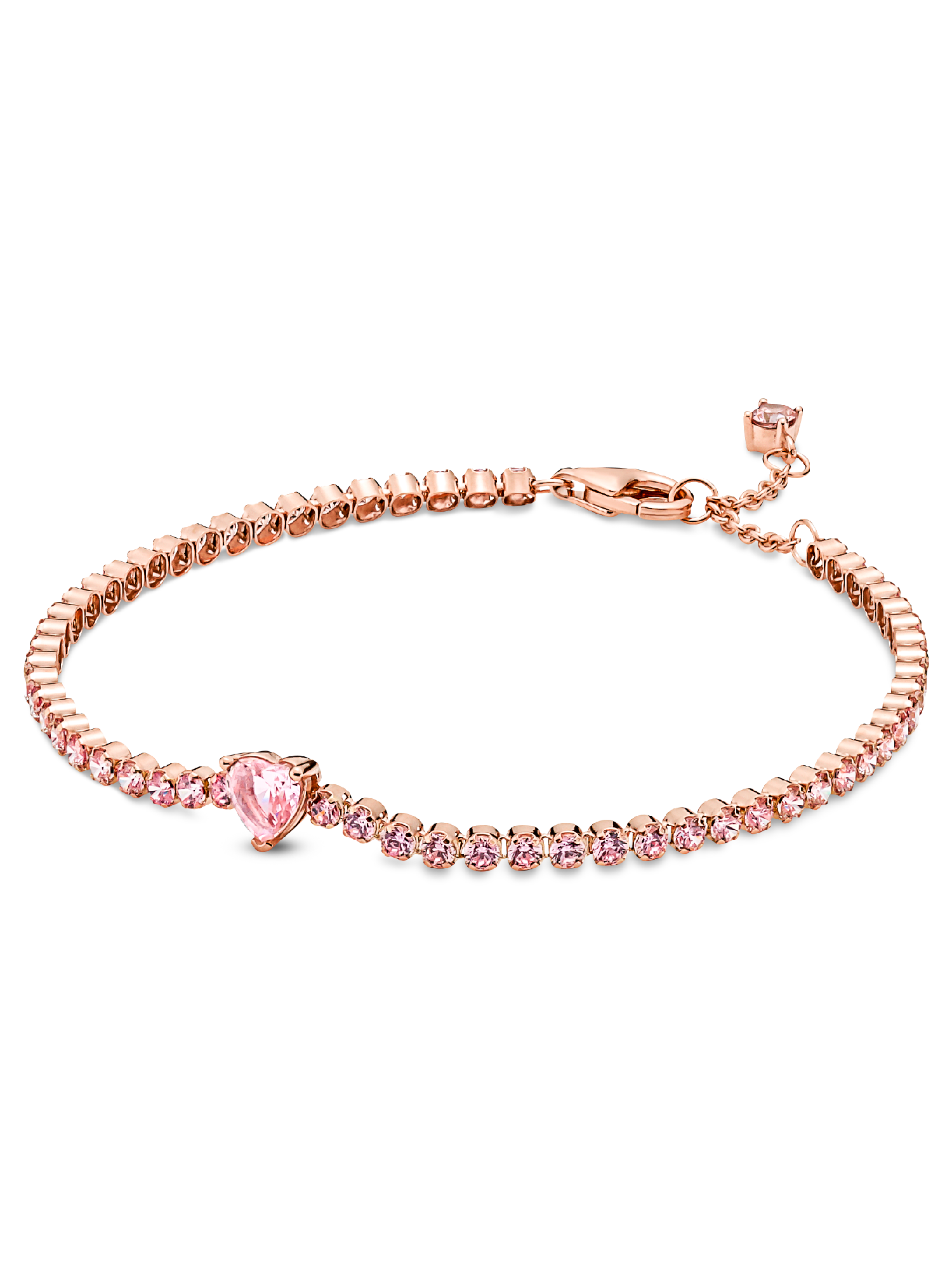 Brazalete de tenis Corazón reluciente