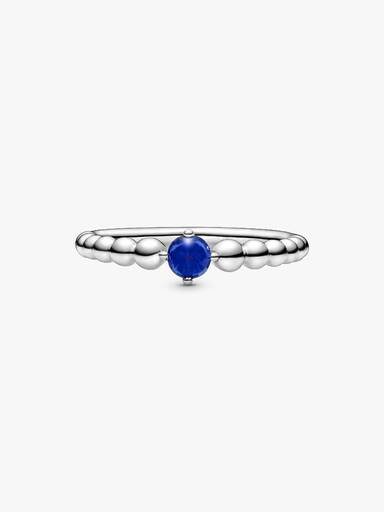 Anillo de Cuentas Azul Mar