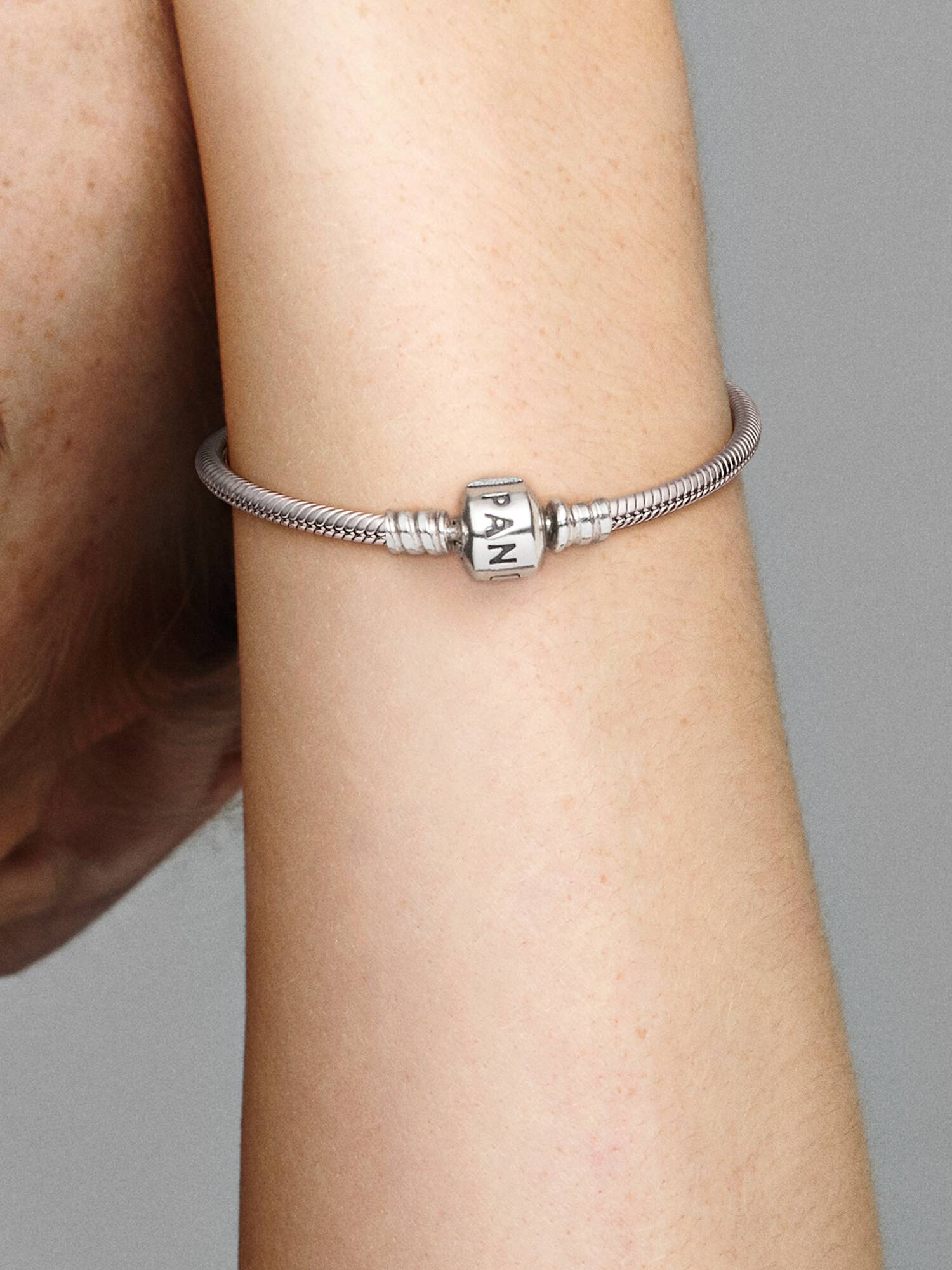 Brazalete cadena de serpiente con broche de barril