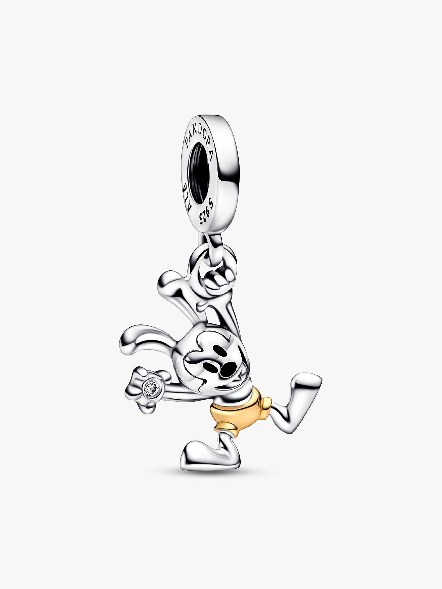Charm colgante Oswald del 100° aniversario de Disney con diamante cultivado en laboratorio