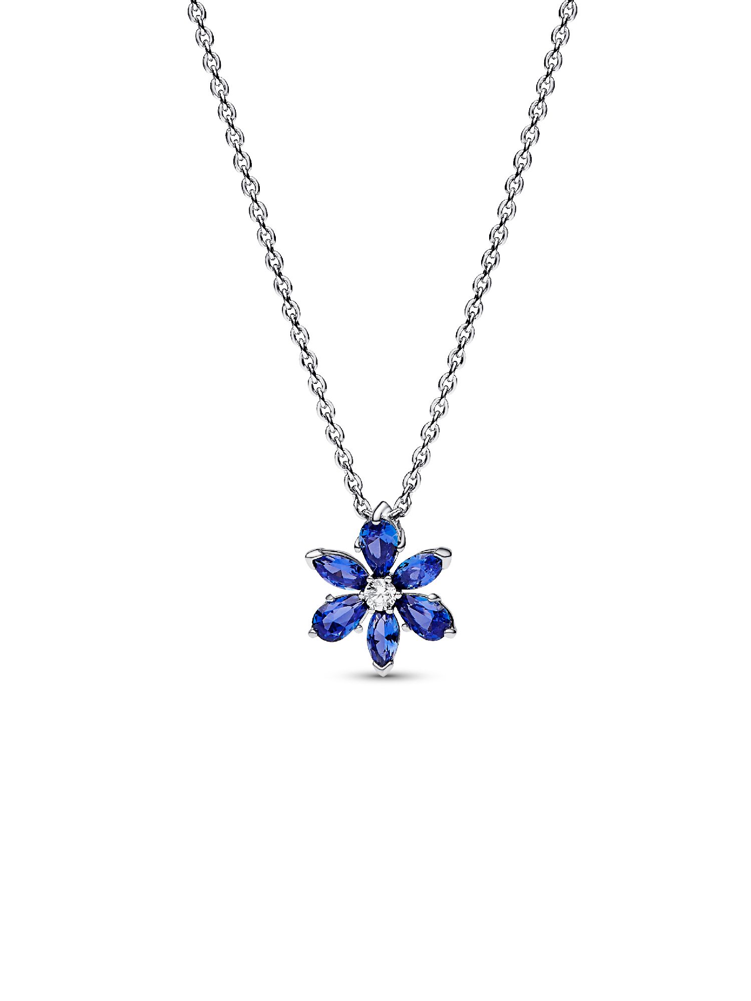 Collar con Colgante Racimo Herbario Azul Brillante