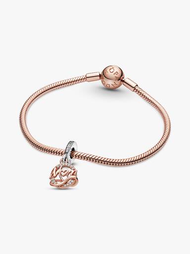 Charm colgante de dos tonos Mamá