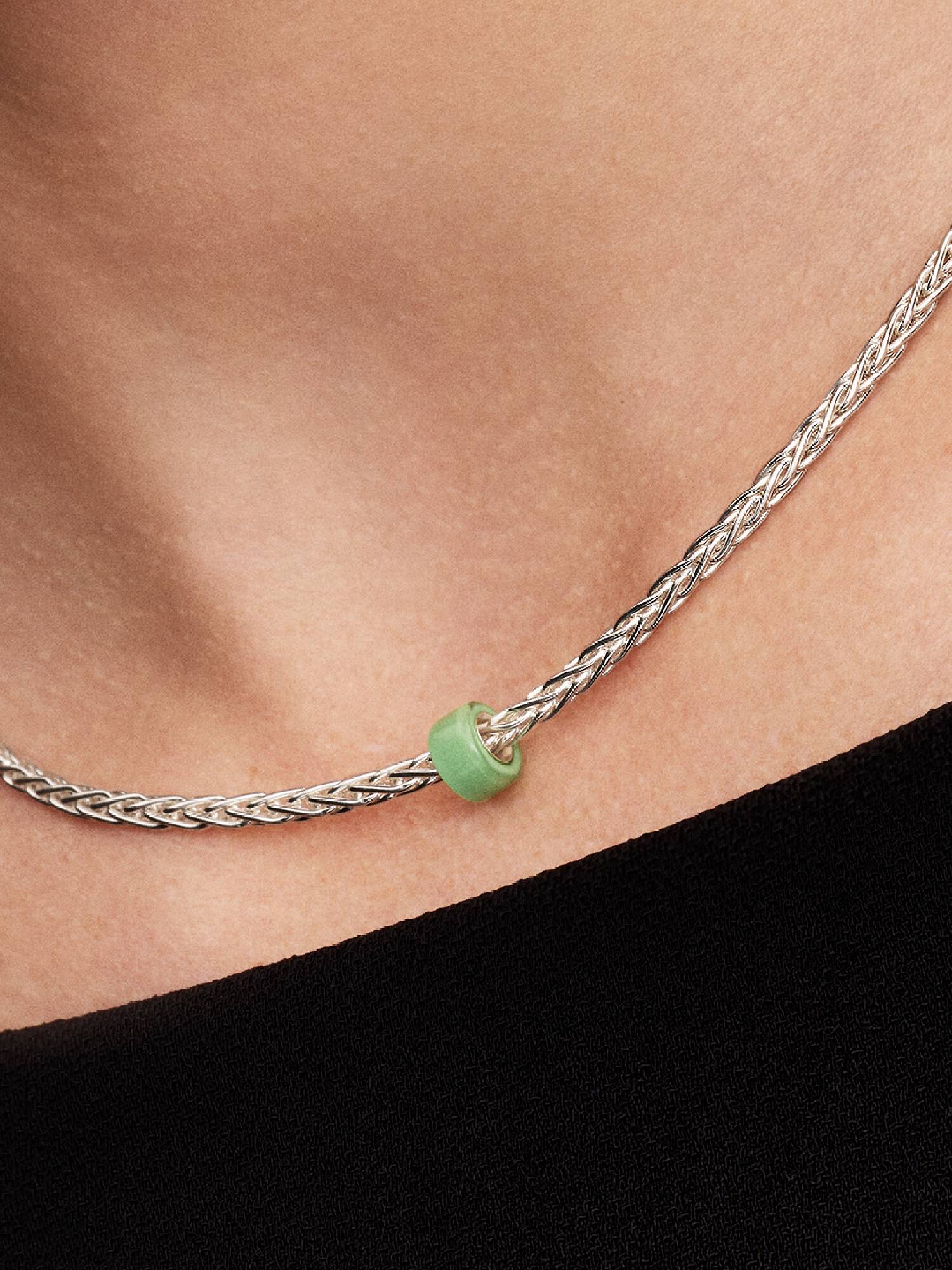 Mini charm cristal Murano verde