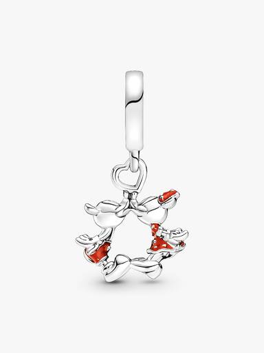Charm colgante Beso de Mickey Mouse y Minnie Mouse de Disney