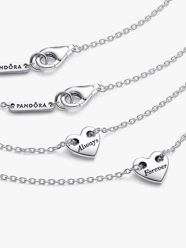 Collar Collier Corazones Divisibles Por Siempre y Para Siempre