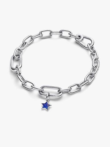 Mini charm colgante Estrella azul