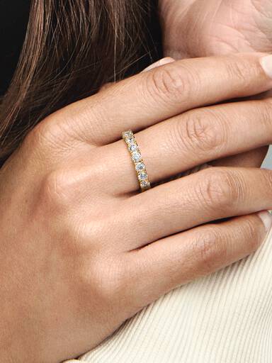 Anillo Eternidad hilera reluciente