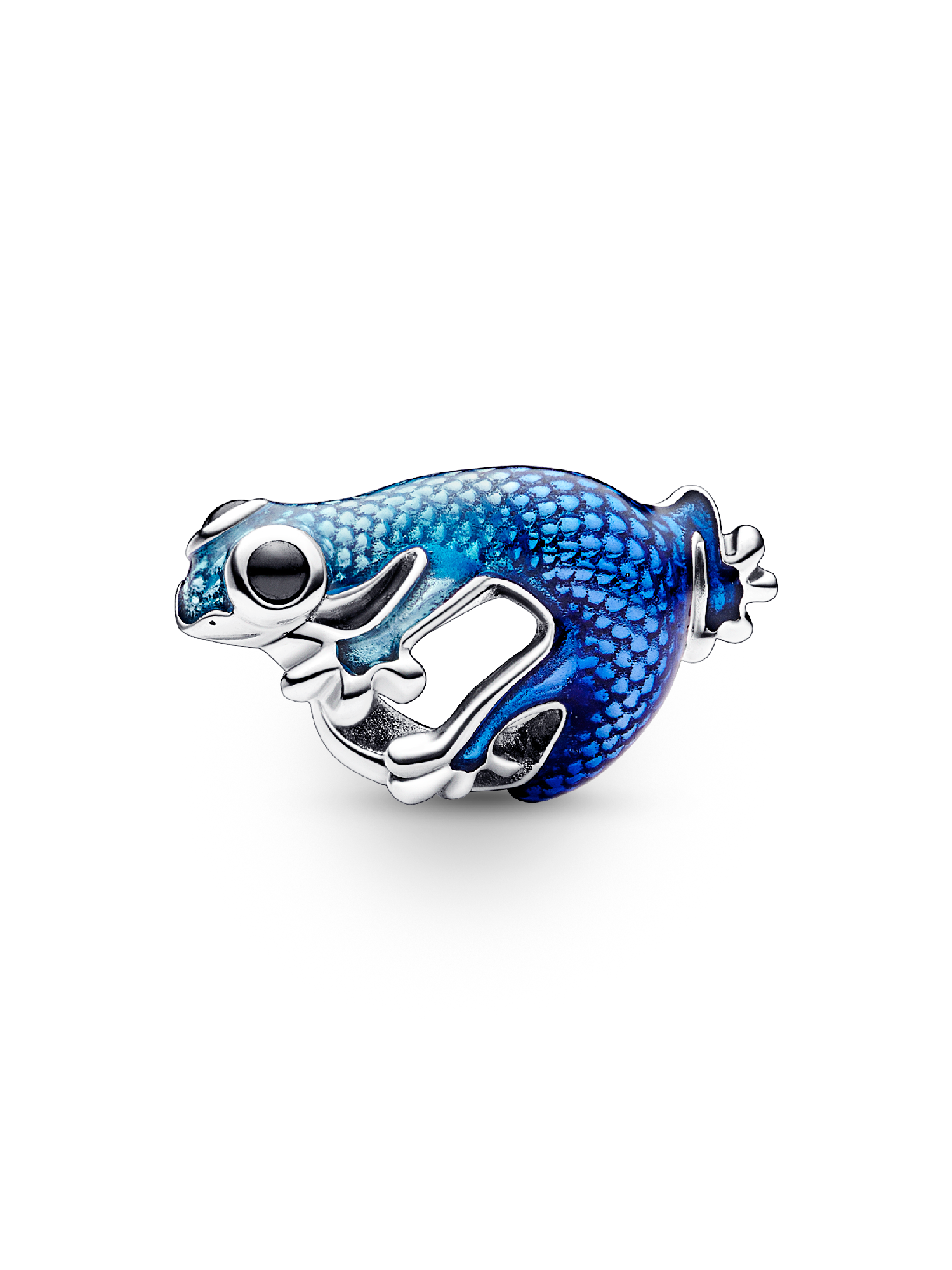 Charm Gecko Azul Metálico