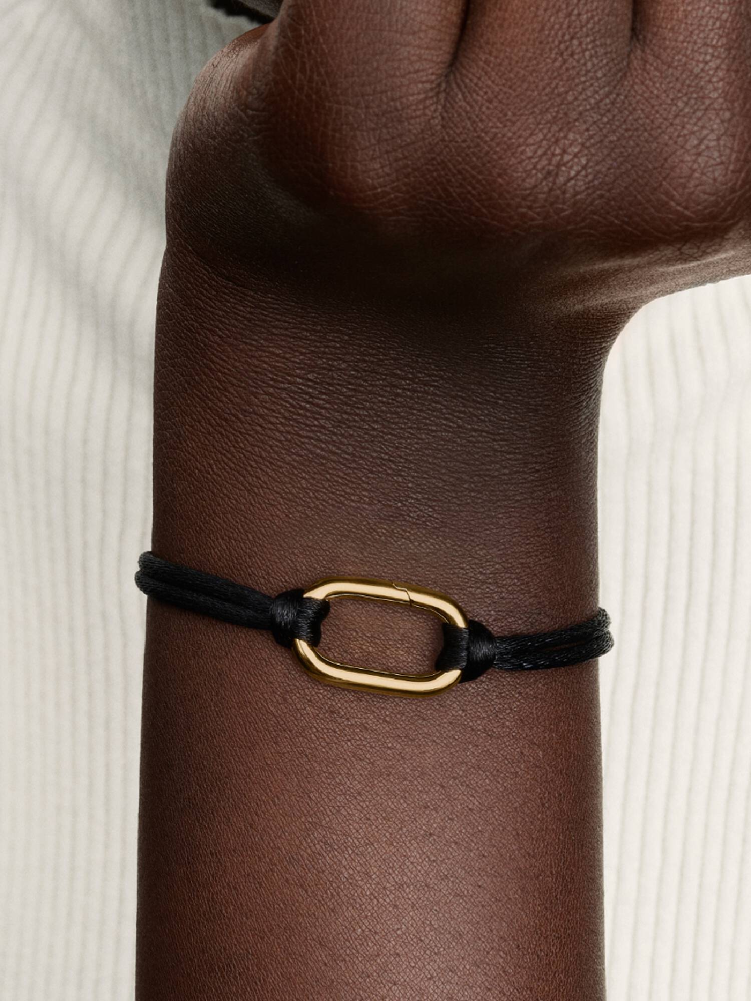 Brazalete de cadena de cuerda que se puede abrir