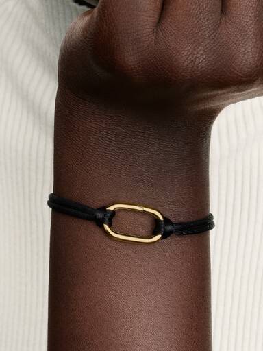 Brazalete de cadena de cuerda que se puede abrir