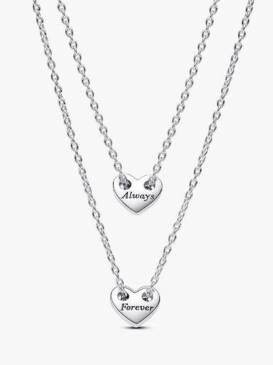 Collar Collier Corazones Divisibles Por Siempre y Para Siempre