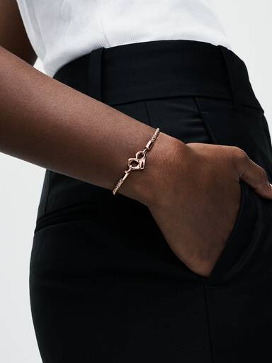 Brazalete cadena de serpiente con botones