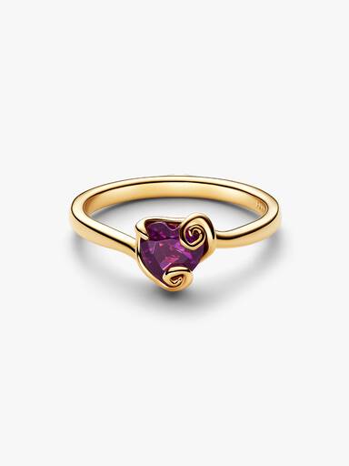 Anillo Corazón púrpura Sally de El Extraño Mundo de Jack de Disney