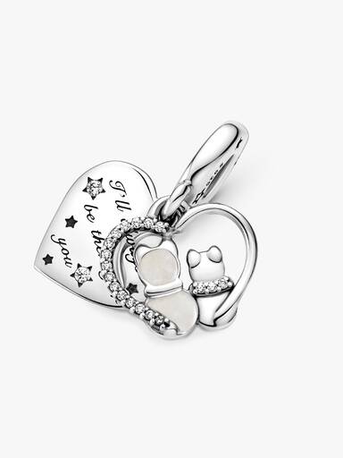 Charm colgante Gatos y corazones