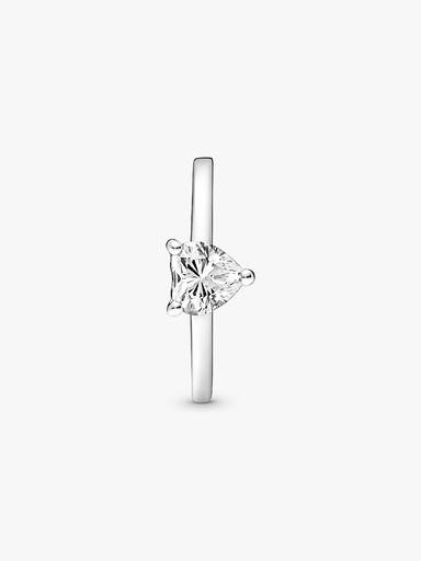 Anillo solitario Corazón resplandeciente