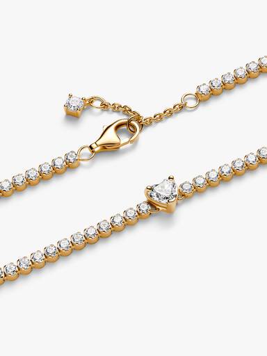 Brazalete de tenis Corazón reluciente