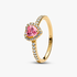 Anillo Corazón elevado rosado Anillo Corazón elevado rosado