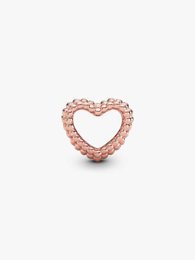 Charm corazón abierto con cuentas