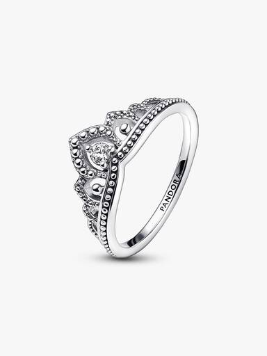 Anillo Tiara real con abalorios